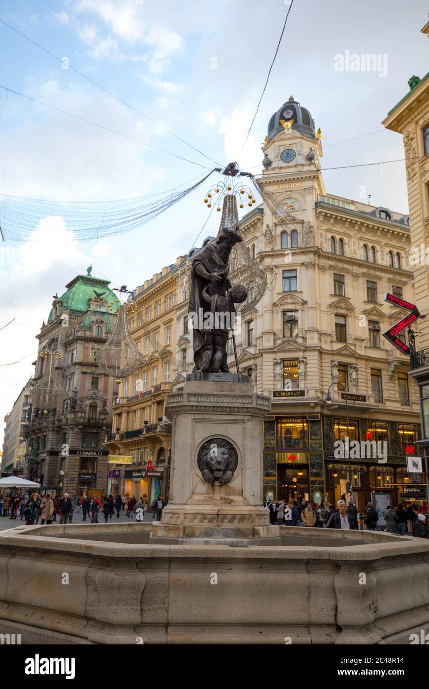 Wien zu Weihnachten Stockfoto