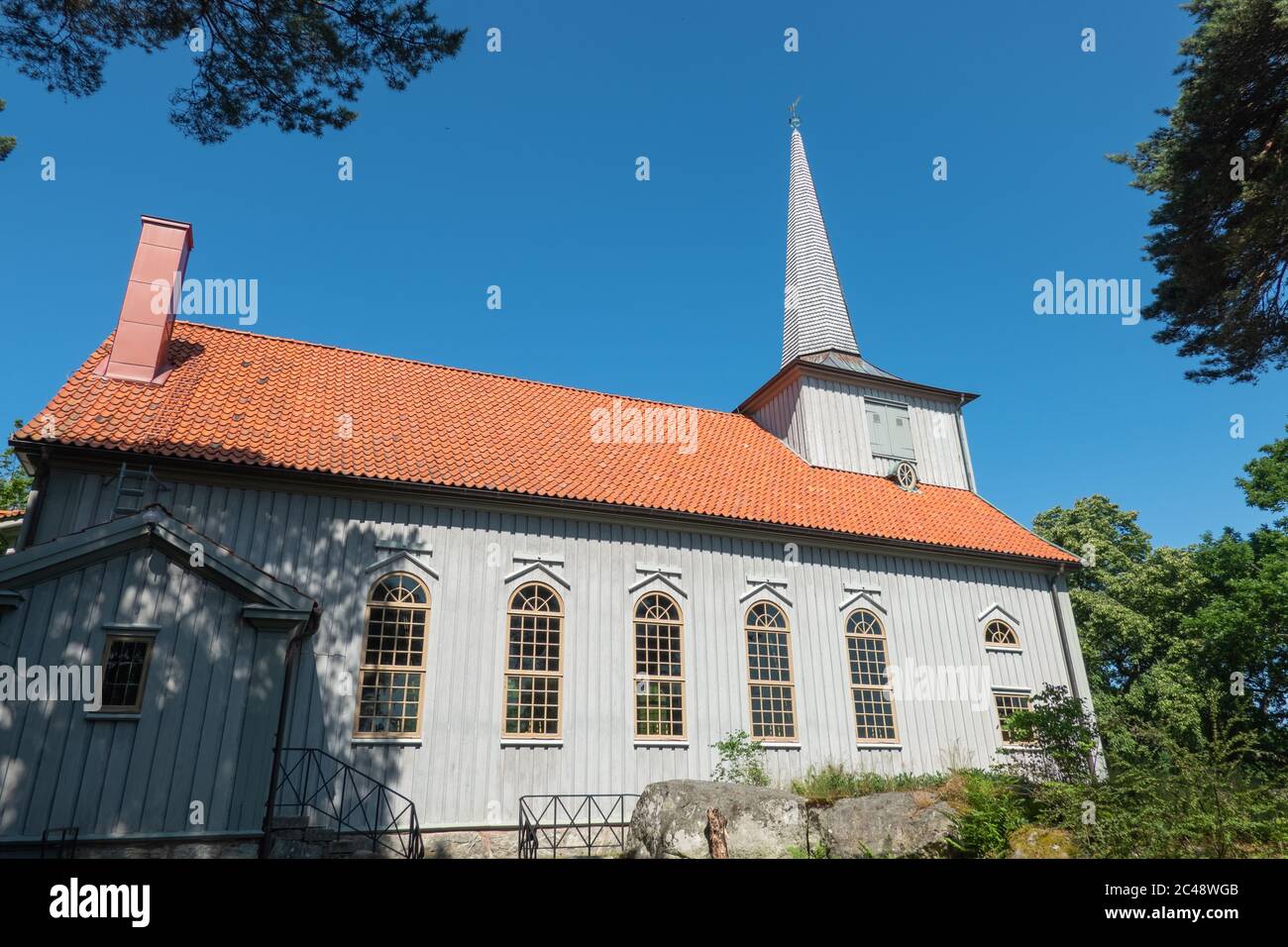 Saro Kirche in Kungsbacka Gemeinde in Schweden Stockfoto