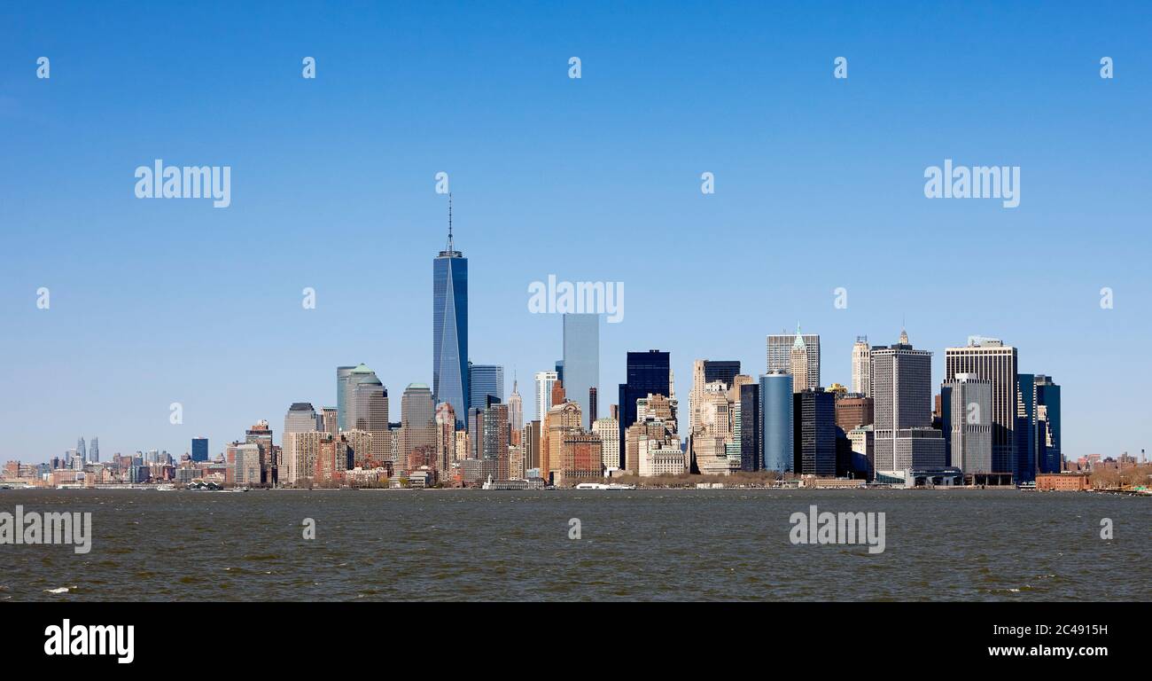 Blick auf die Skyline von Manhattan. New York City, USA. Stockfoto