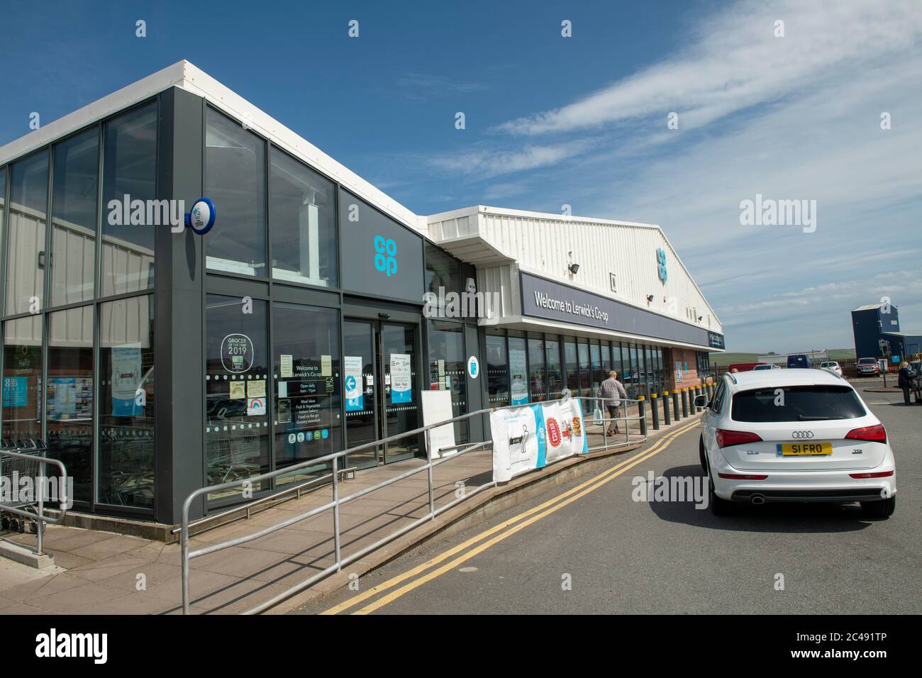 Coop-Laden in Lerwick Shetland Schottland Stockfoto