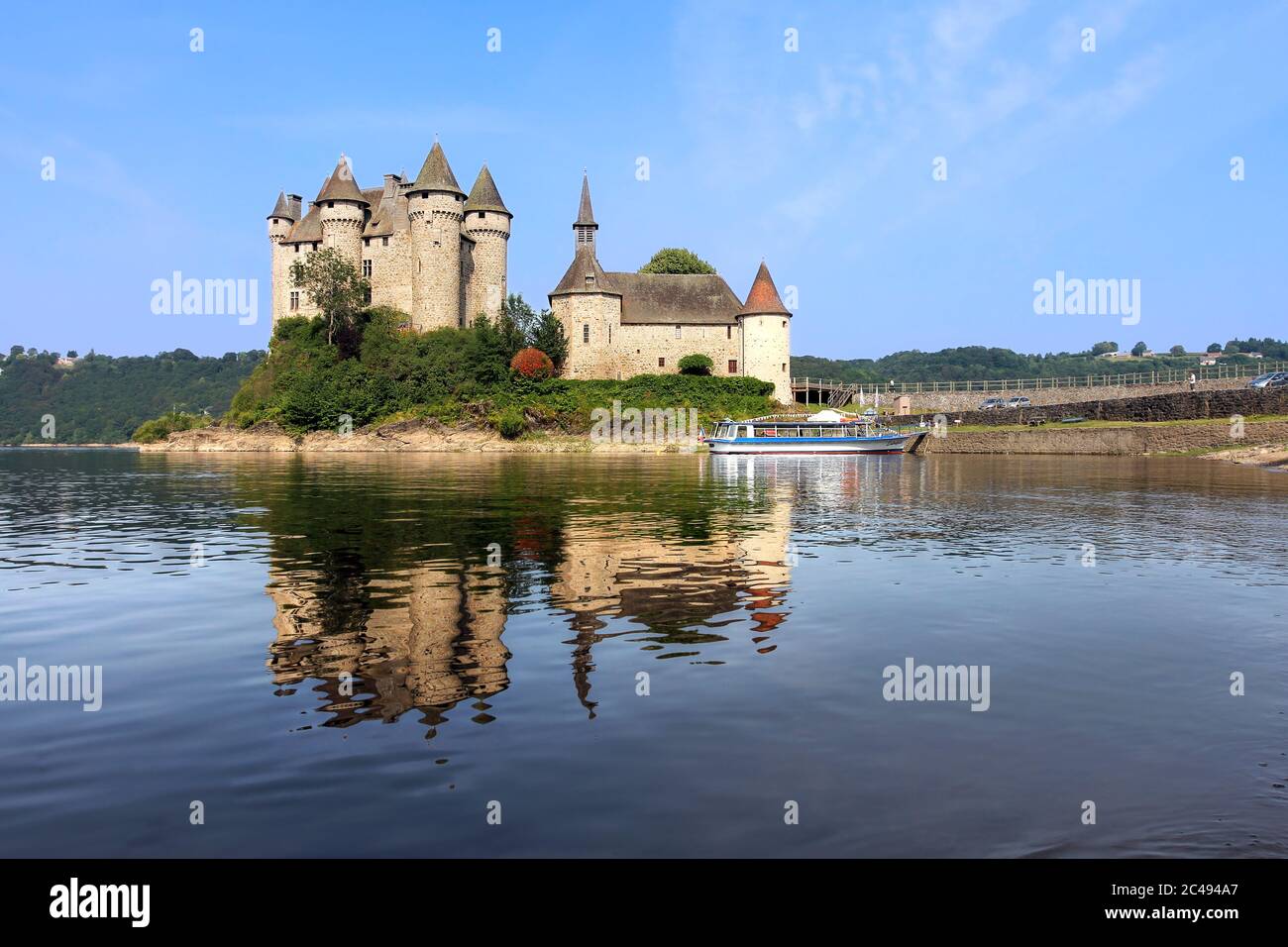 Chateau de Val in Auvergne, Frankreich Stockfoto