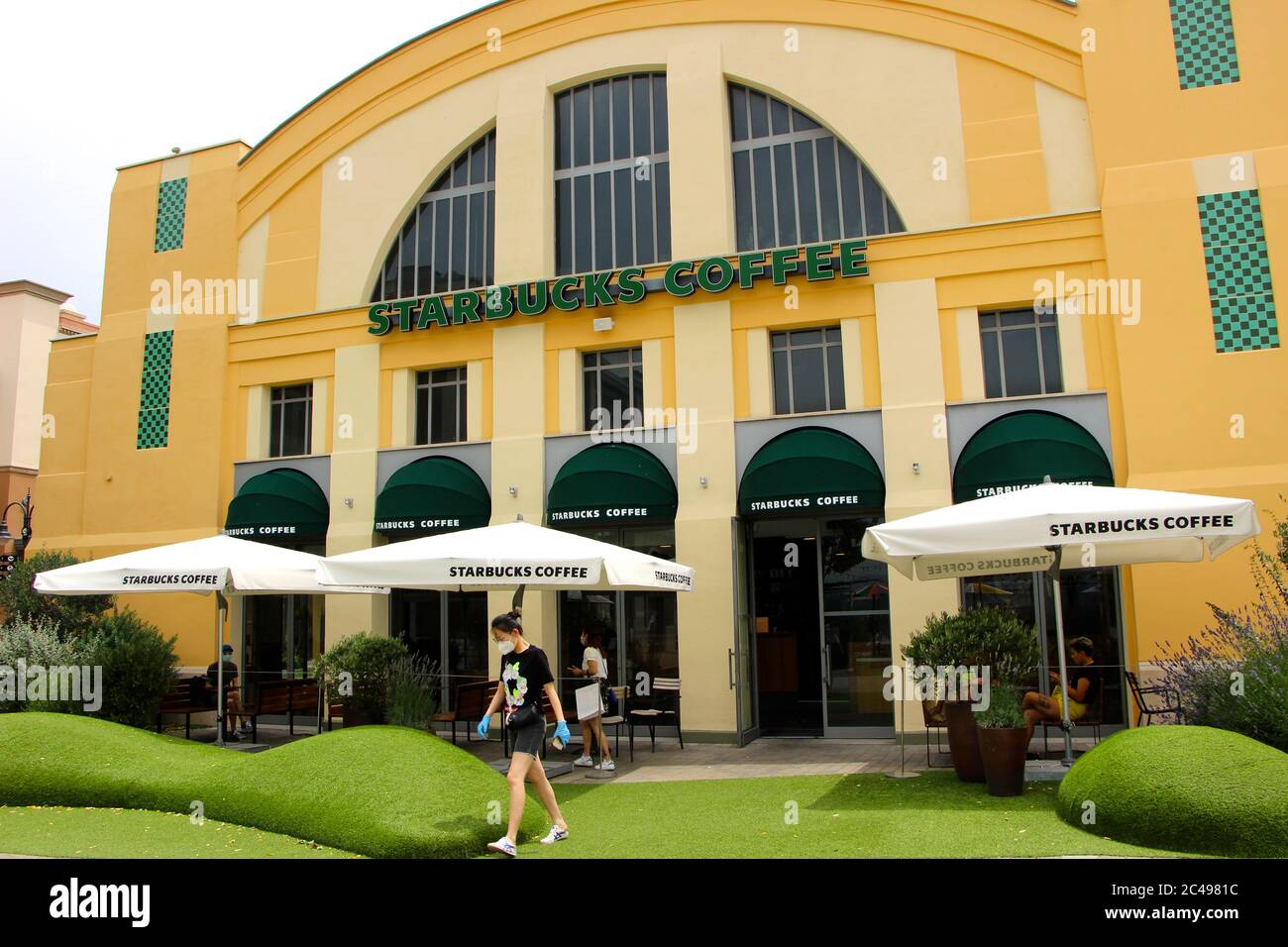 Starbucks Coffee Building in Las Rozas Madrid Spanien Stockfoto