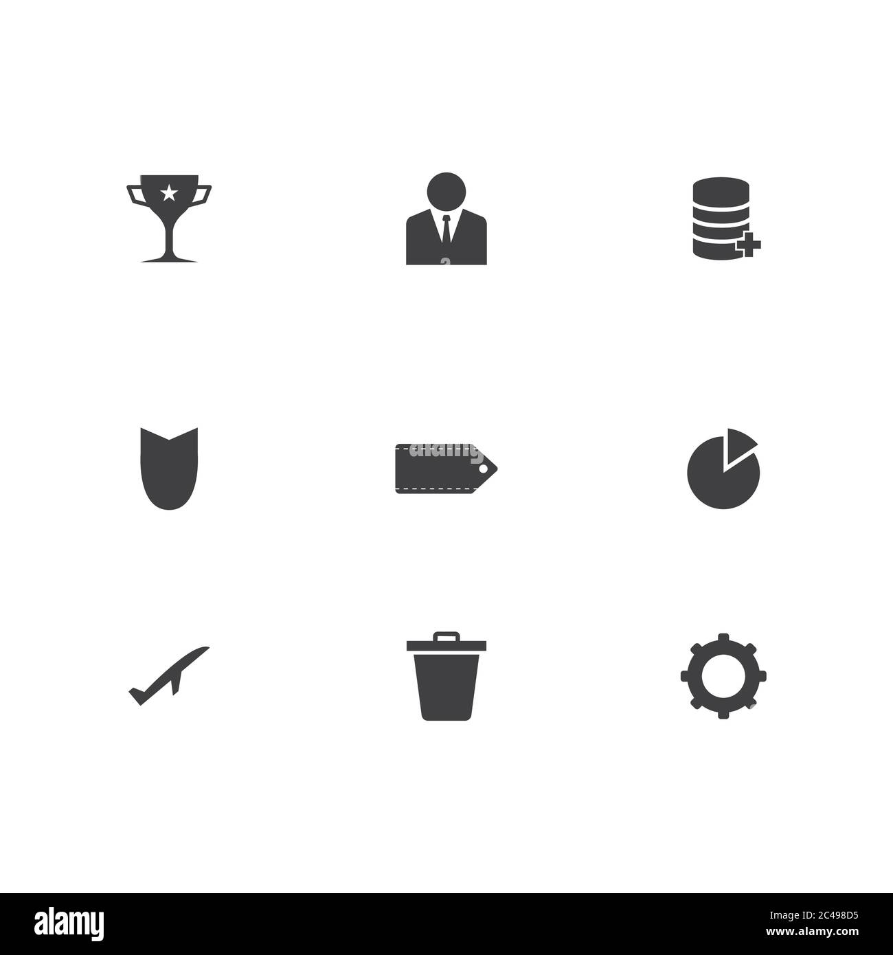 Website element Symbole für Web Design. Modernen Elementen der Website Icon Set. Vektordatei in Schichten für einfache Bearbeitung Stock Vektor