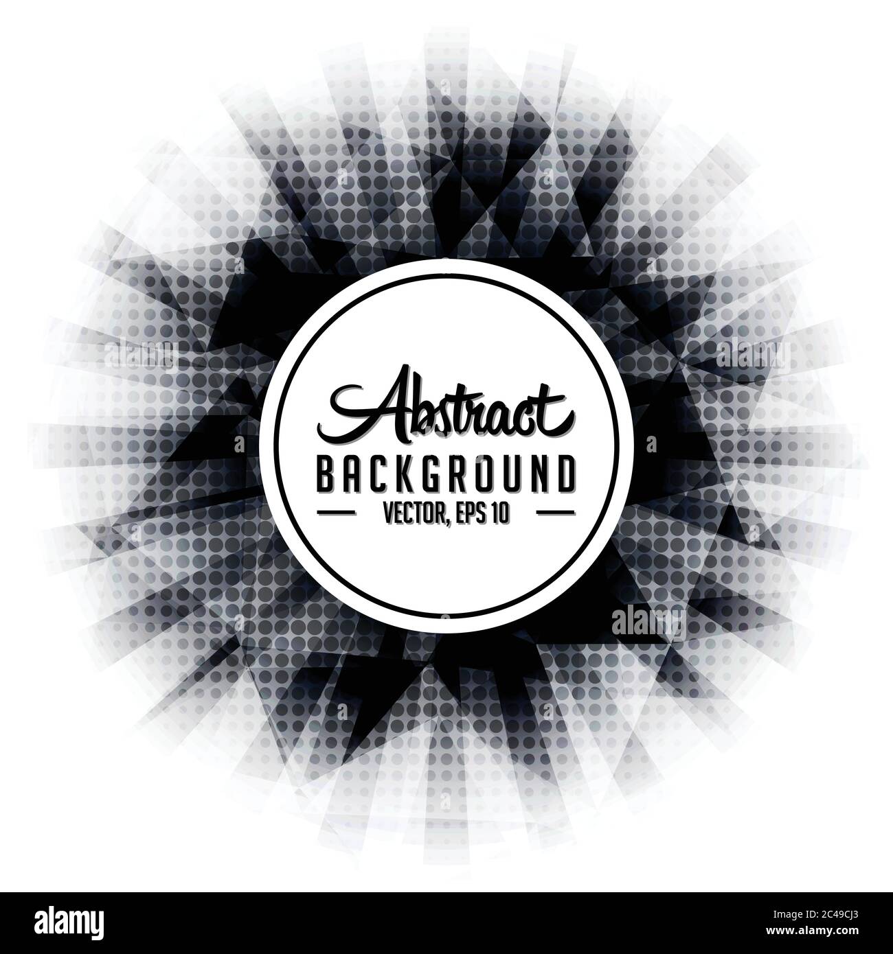 Abstrakte polygonale Halbtonstruktur und Hintergrund. Vektor und Illustration. Stock Vektor