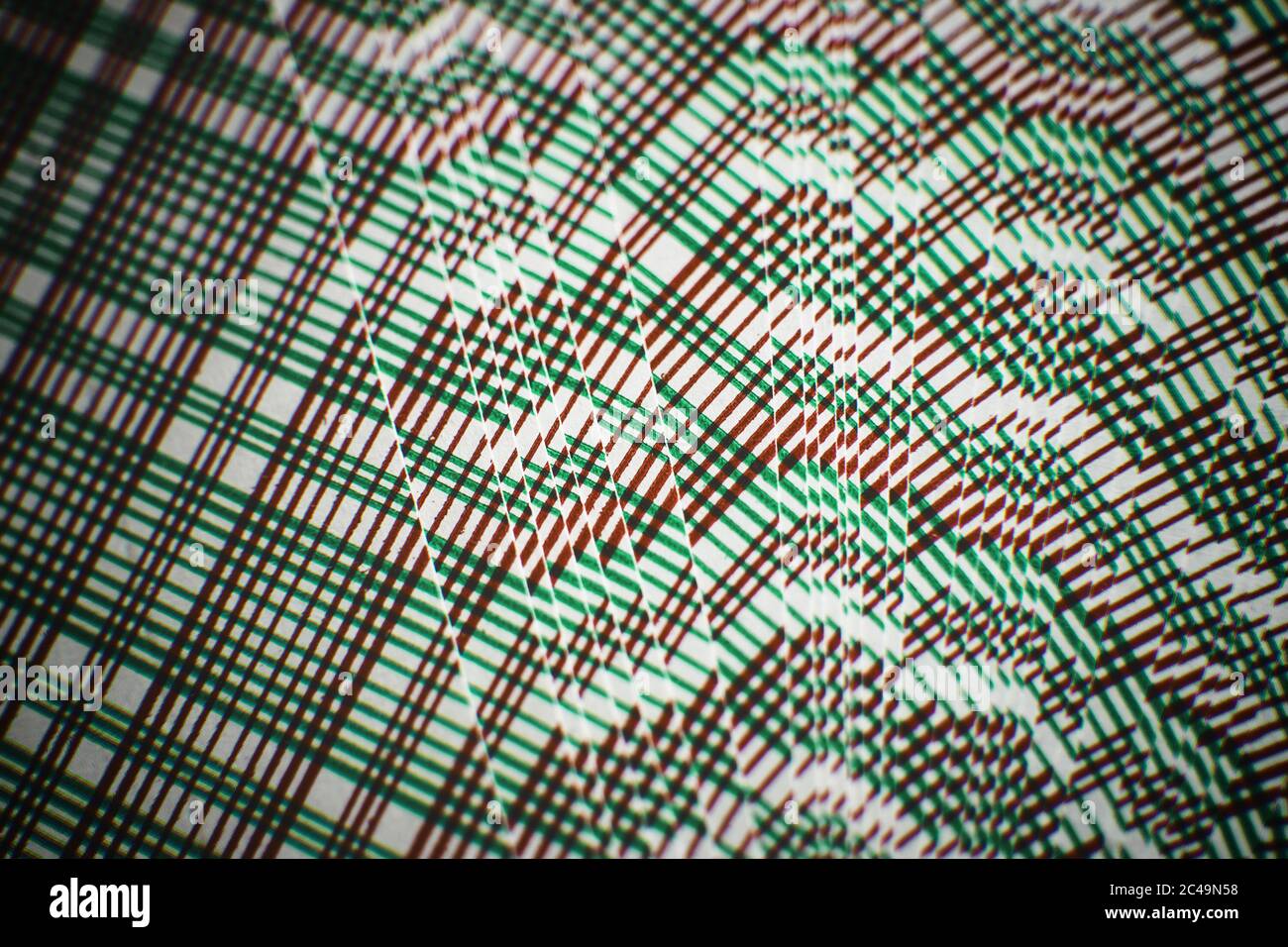 Deck mit neuen Karten Hintergrund, Rückseite in einer Fan-Form. Stockfoto