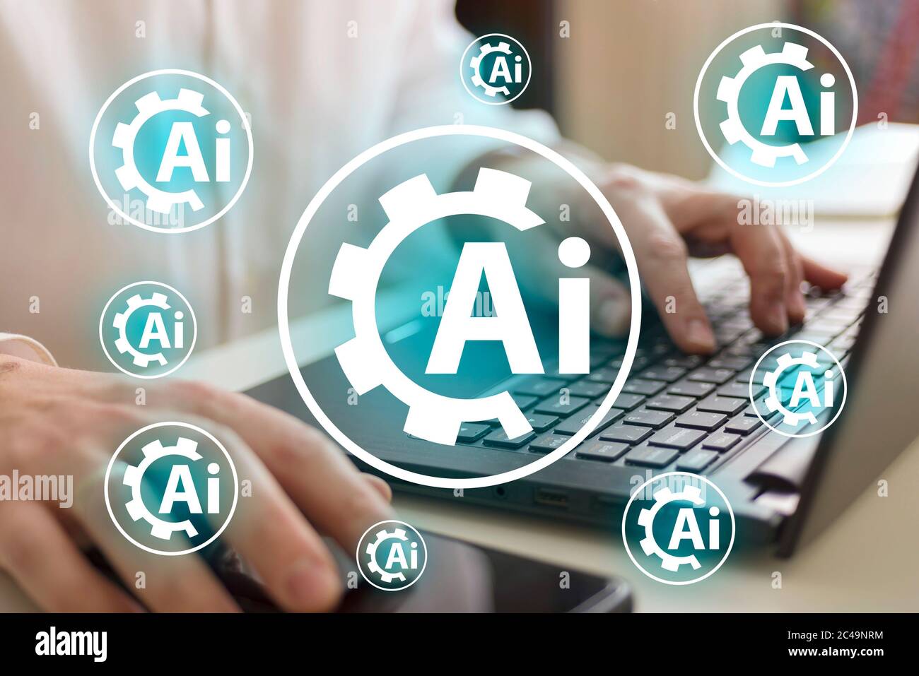 Brain Gears Icon Stockfotos und -bilder Kaufen - Alamy
