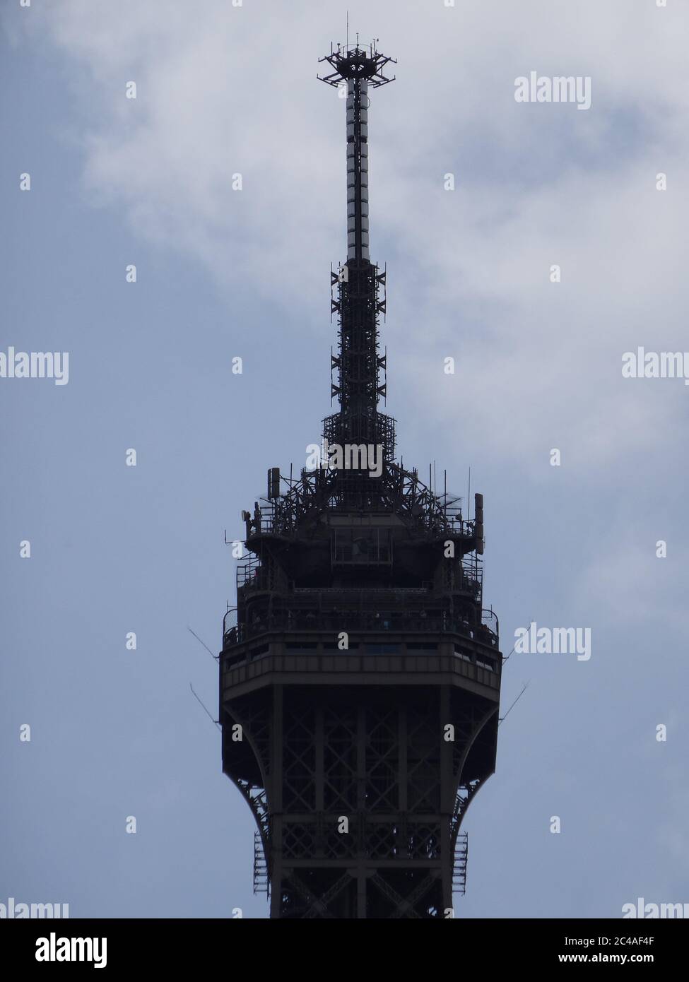 Innenstadt von Paris, berühmte Sehenswürdigkeiten, der Eiffelturm und stilvolle Aussicht Stockfoto