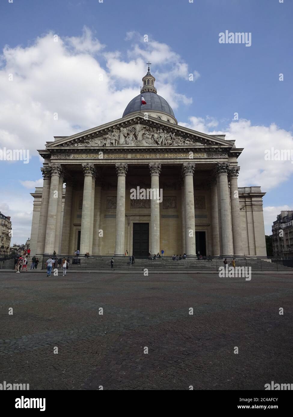 Innenstadt von Paris, berühmte Sehenswürdigkeiten, der Eiffelturm und stilvolle Aussicht Stockfoto