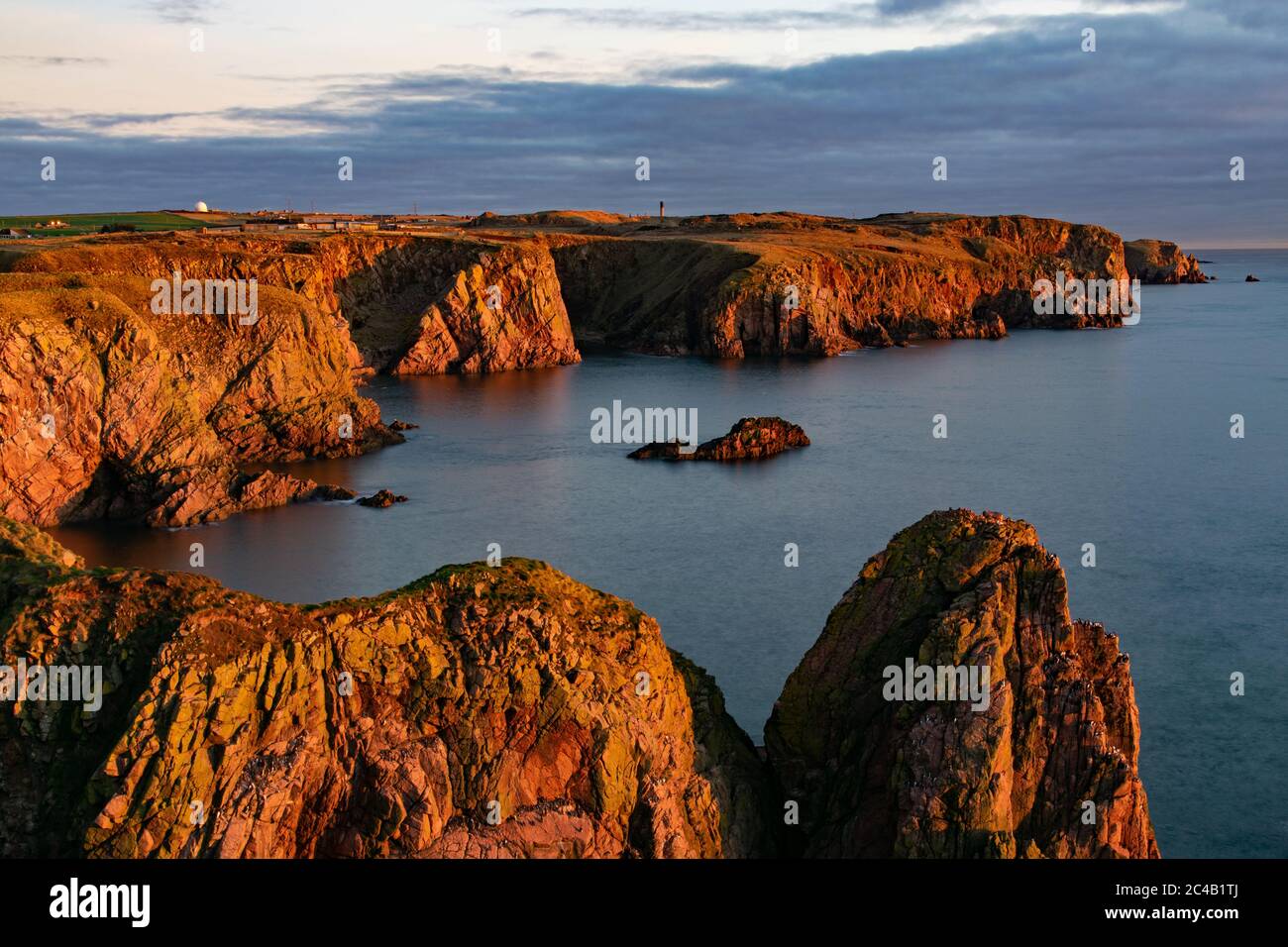 Bullers of Buchan, in der Nähe von Cruden Bay, Aberdeenshire Stockfoto