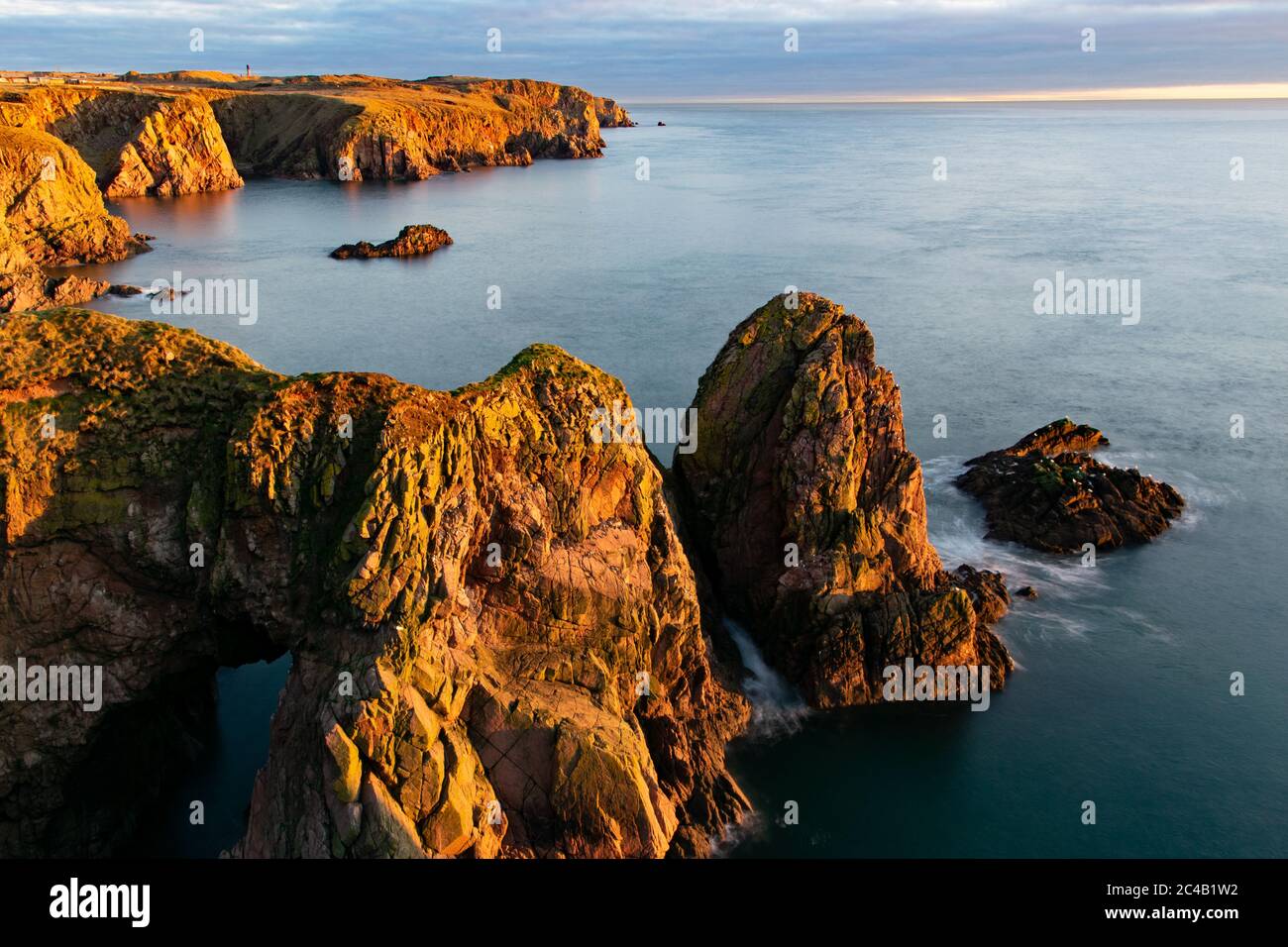 Bullers of Buchan, in der Nähe von Cruden Bay, Aberdeenshire Stockfoto