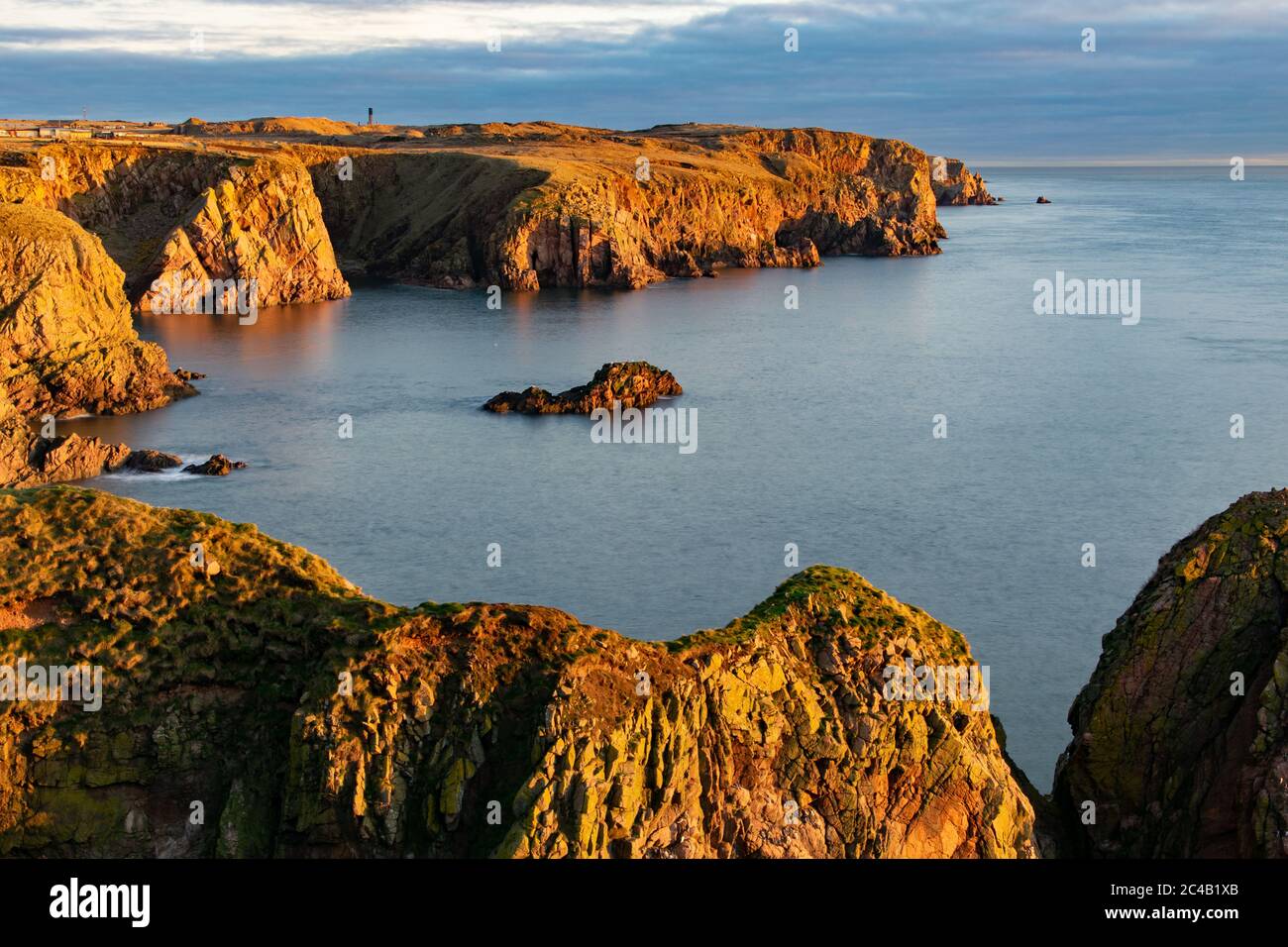 Bullers of Buchan, in der Nähe von Cruden Bay, Aberdeenshire Stockfoto