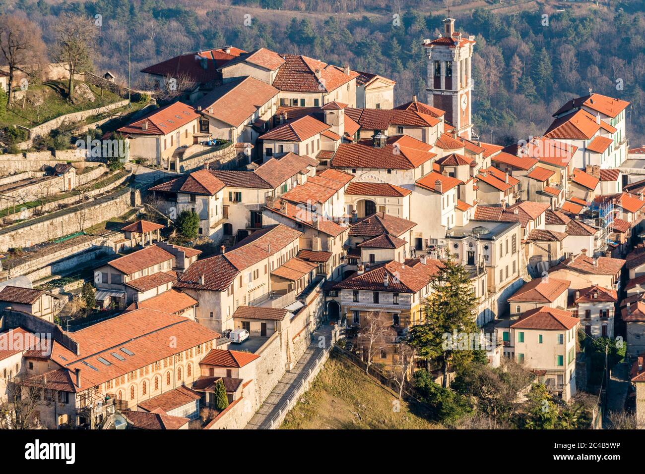 Santa Maria del Monte, Sacro Monte di Varese Pilgerweg, Barock, UNESCO Weltkulturerbe, Varese, Lombardei, Italien Stockfoto