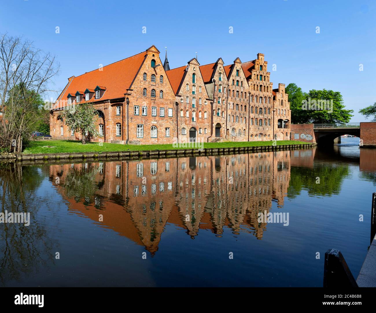 Lübeck Salzlager, historische Lagerhallen, Lübeck, Schleswig-Holstein, Deutschland Stockfoto