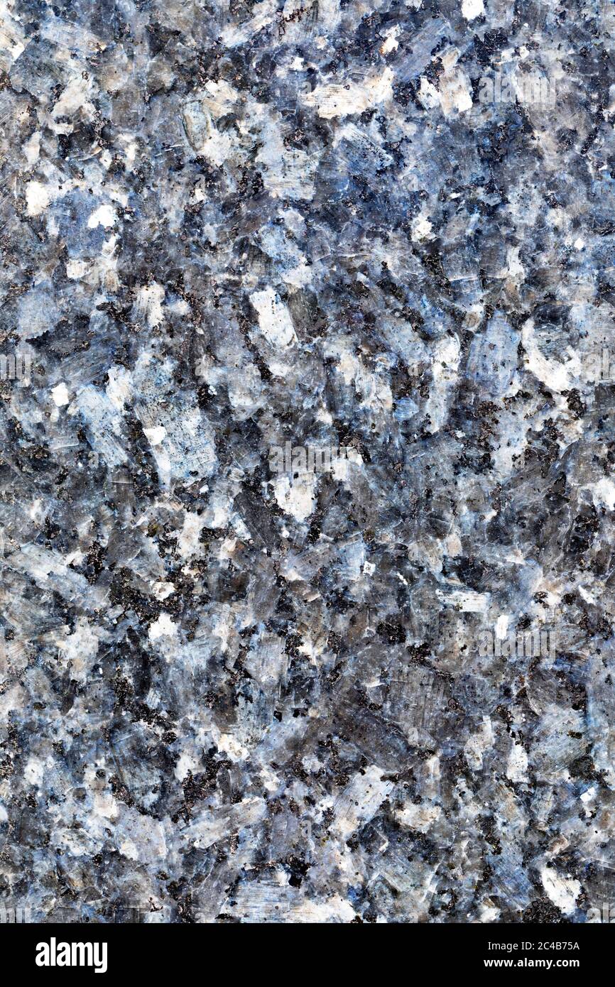 Grau-blaue Marmorstruktur, Steinstruktur, glatte Oberfläche Stockfoto
