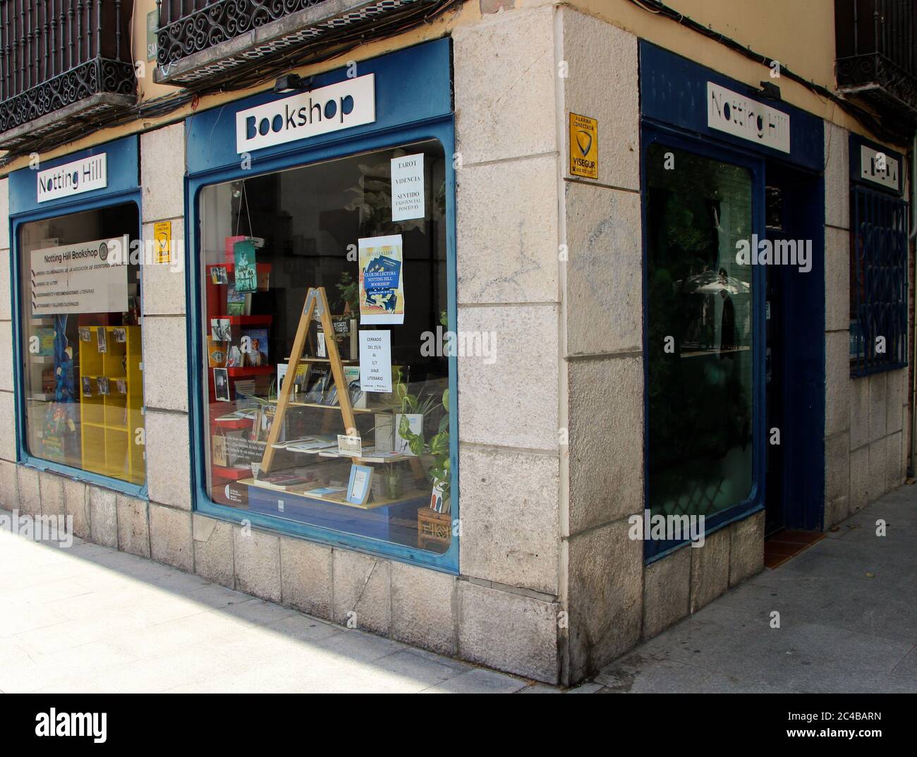 Notting Hill Buchhandlung in Alcala de Henares Madrid Spanien Stockfoto