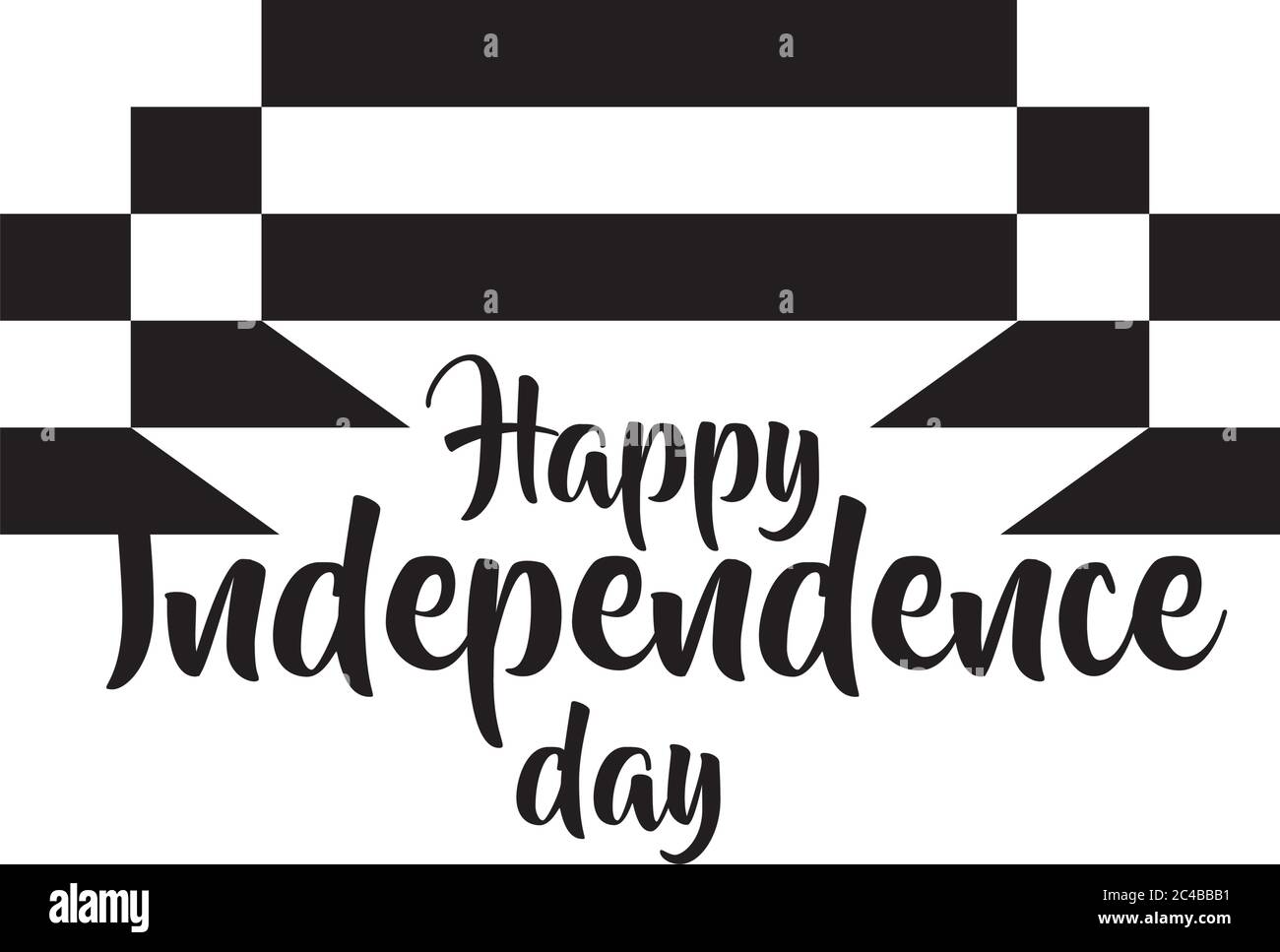 indien Unabhängigkeit Tag Feier mit Flagge Silhouette Stil Vektor Illustration Design Stock Vektor