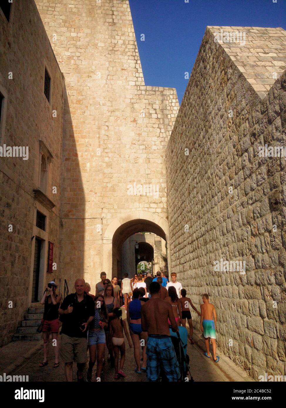 Dubrovniks schönste und historische Altstadt Stockfoto