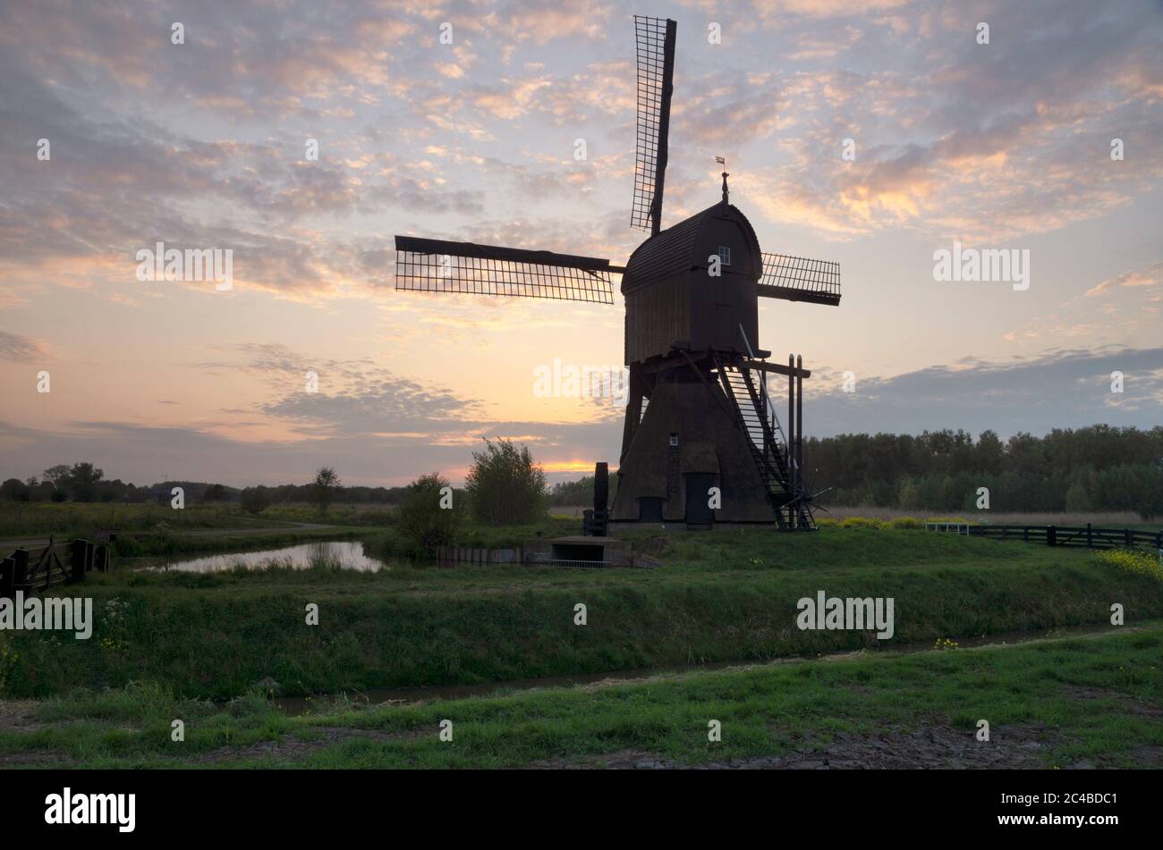 Windmühle die Noordenveldse Molen Stockfoto