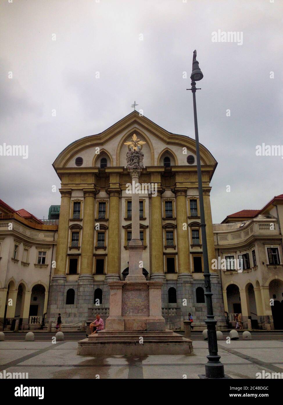 Ljubljana Downtown Stockfoto