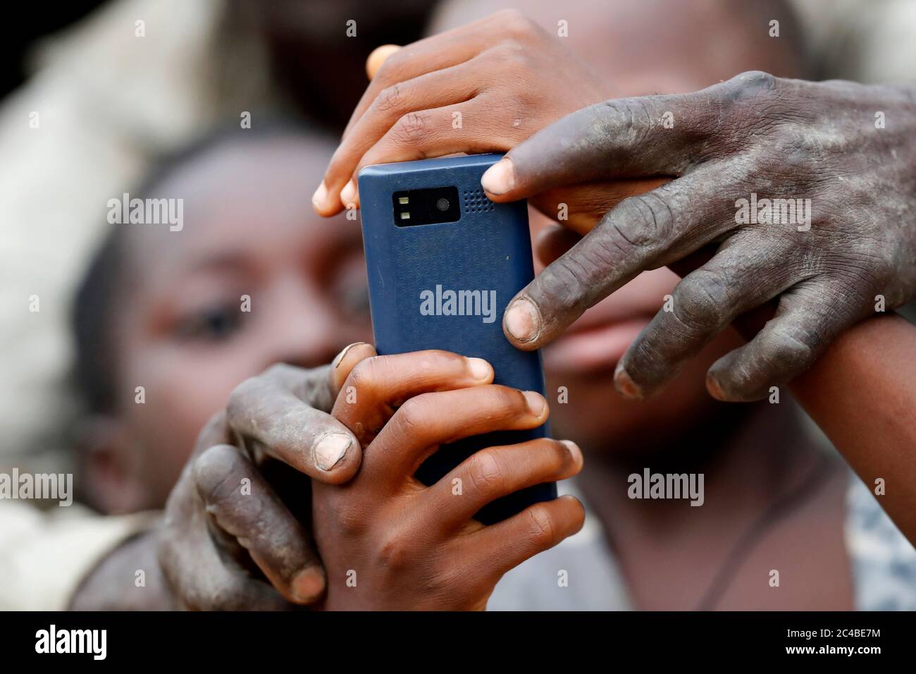Afrikanisch aussehende Bilder Stockfoto
