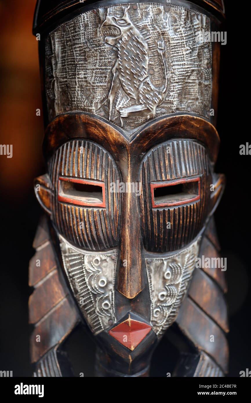 Afrikanische Maske Stockfoto