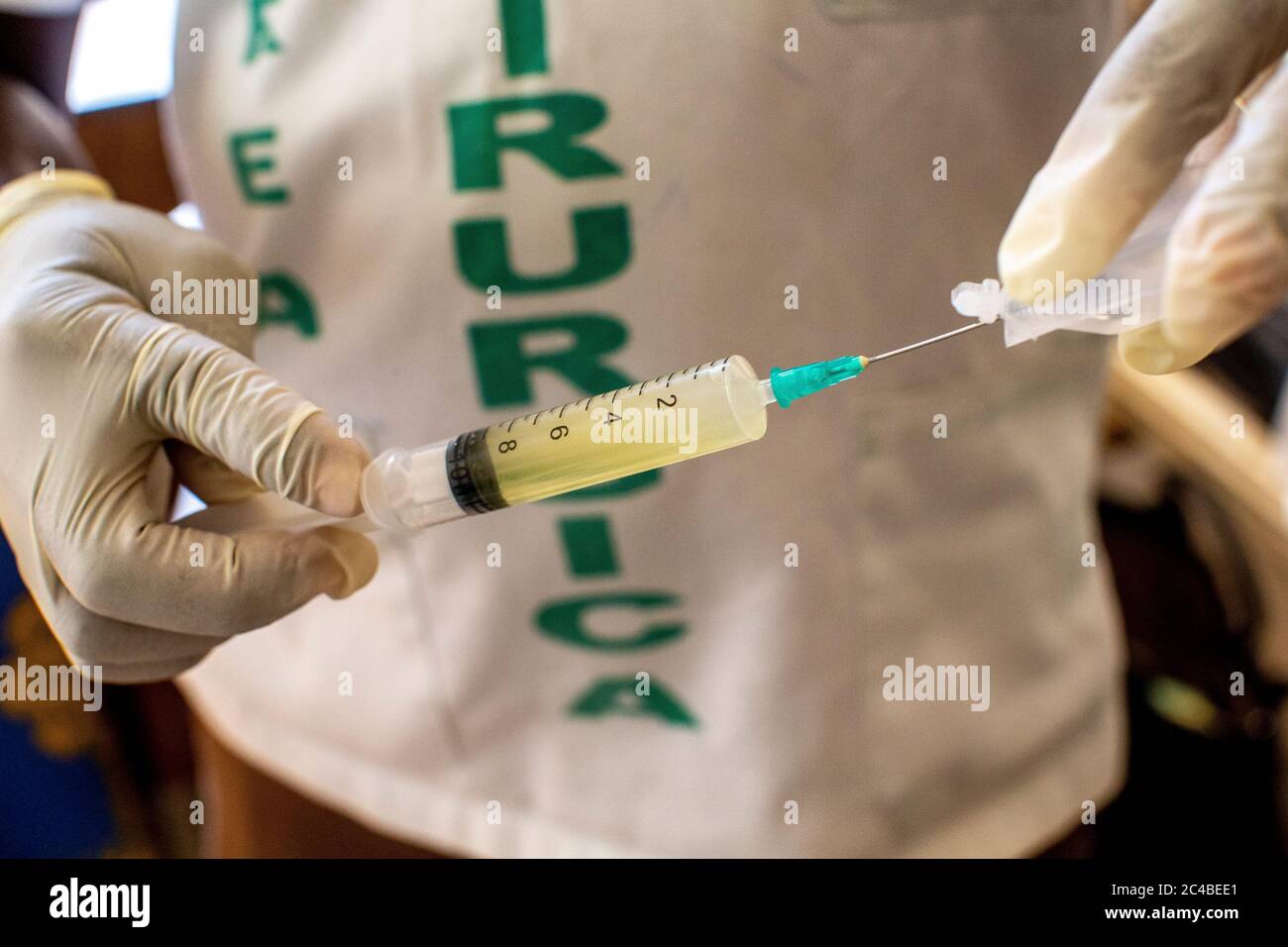 Gesundheitszentrum, das von einer katholischen ngo in dapaong, togo, betrieben wird Stockfoto