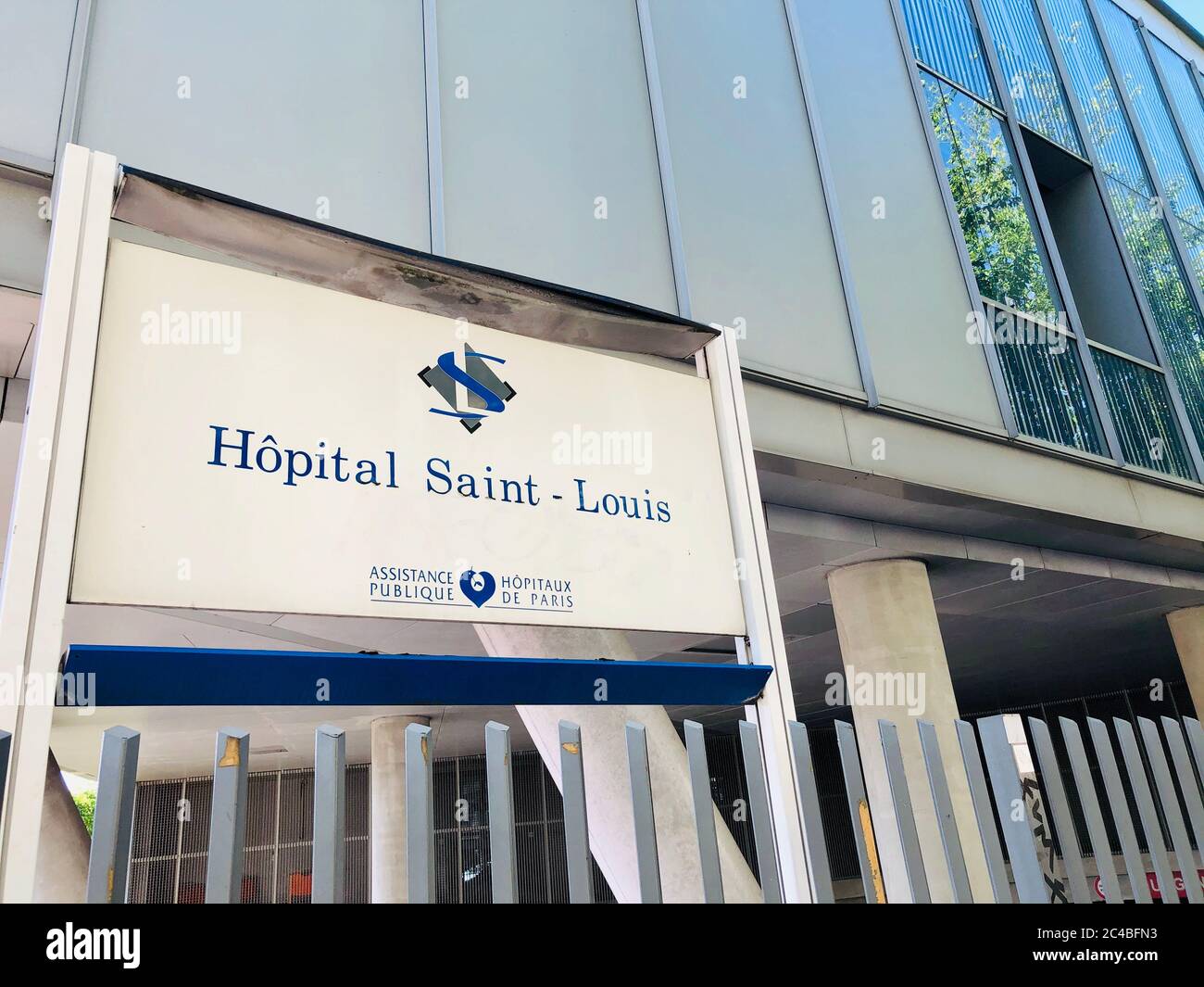 Saint-Louis Krankenhaus im 10. Bezirk von Paris Stockfoto