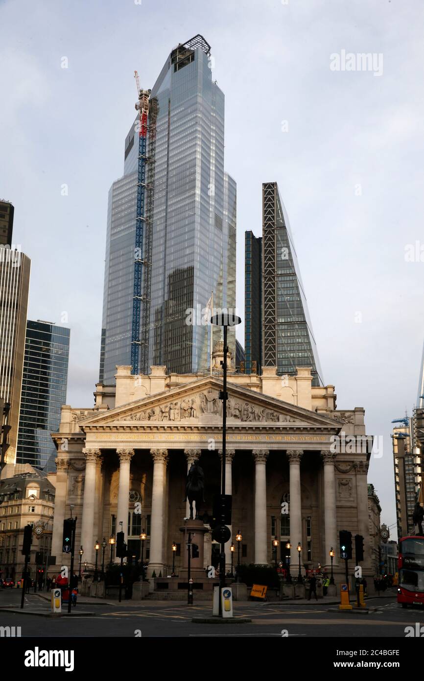 Royal Exchange und andere Gebäude, City of london, U Stockfoto