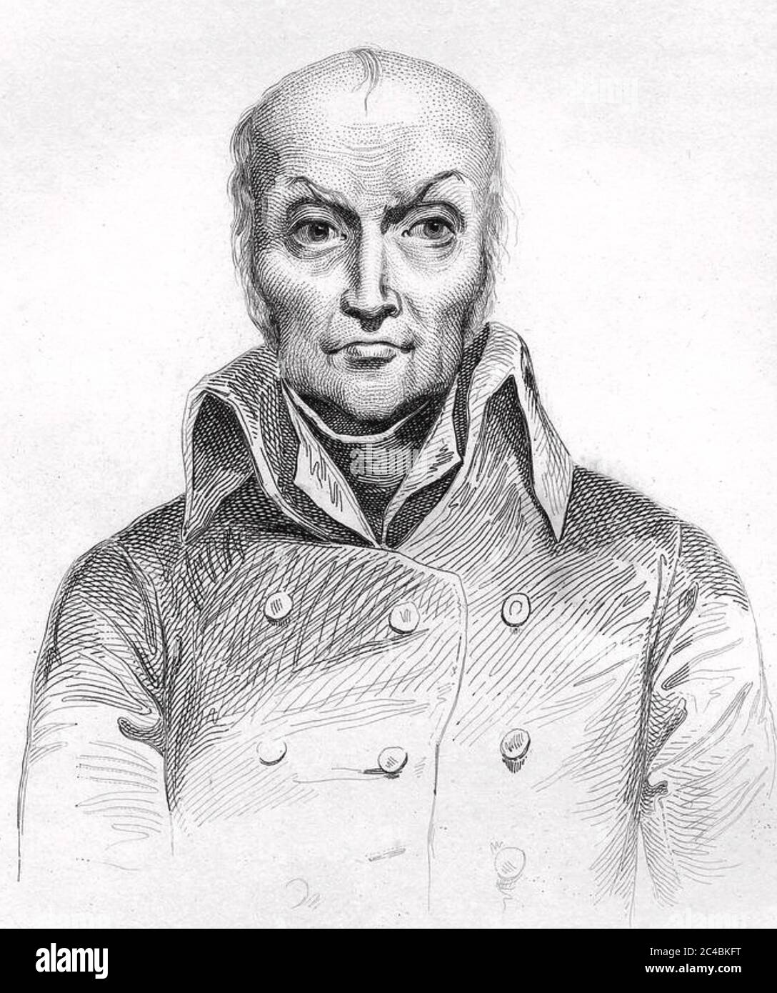 NICOLAS APPERT (1749-1841) französischer Erfinder der luftdichten Lebensmittelkonservierung, um 1840. Stockfoto