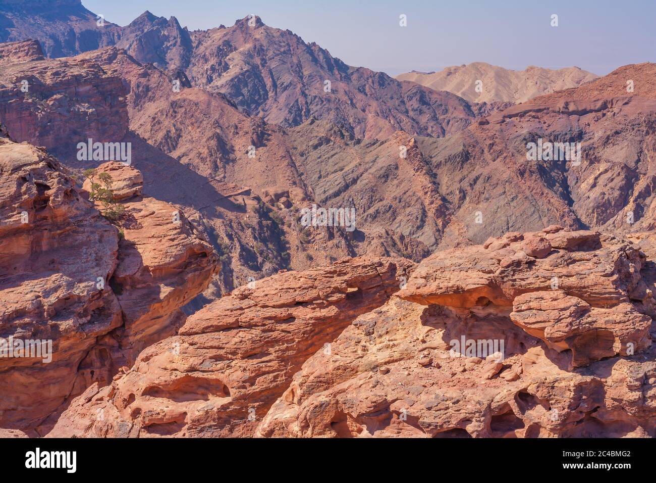 Berge, Petra, Jordanien Stockfoto