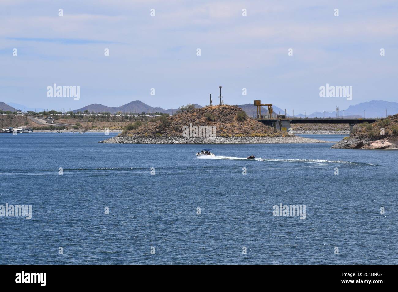 Lake Pleasant in Arizona Stockfoto