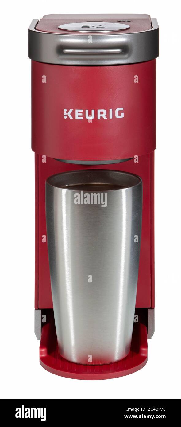 Keurig K-Mini Plus Kaffeemaschine für eine Tasse Stockfoto