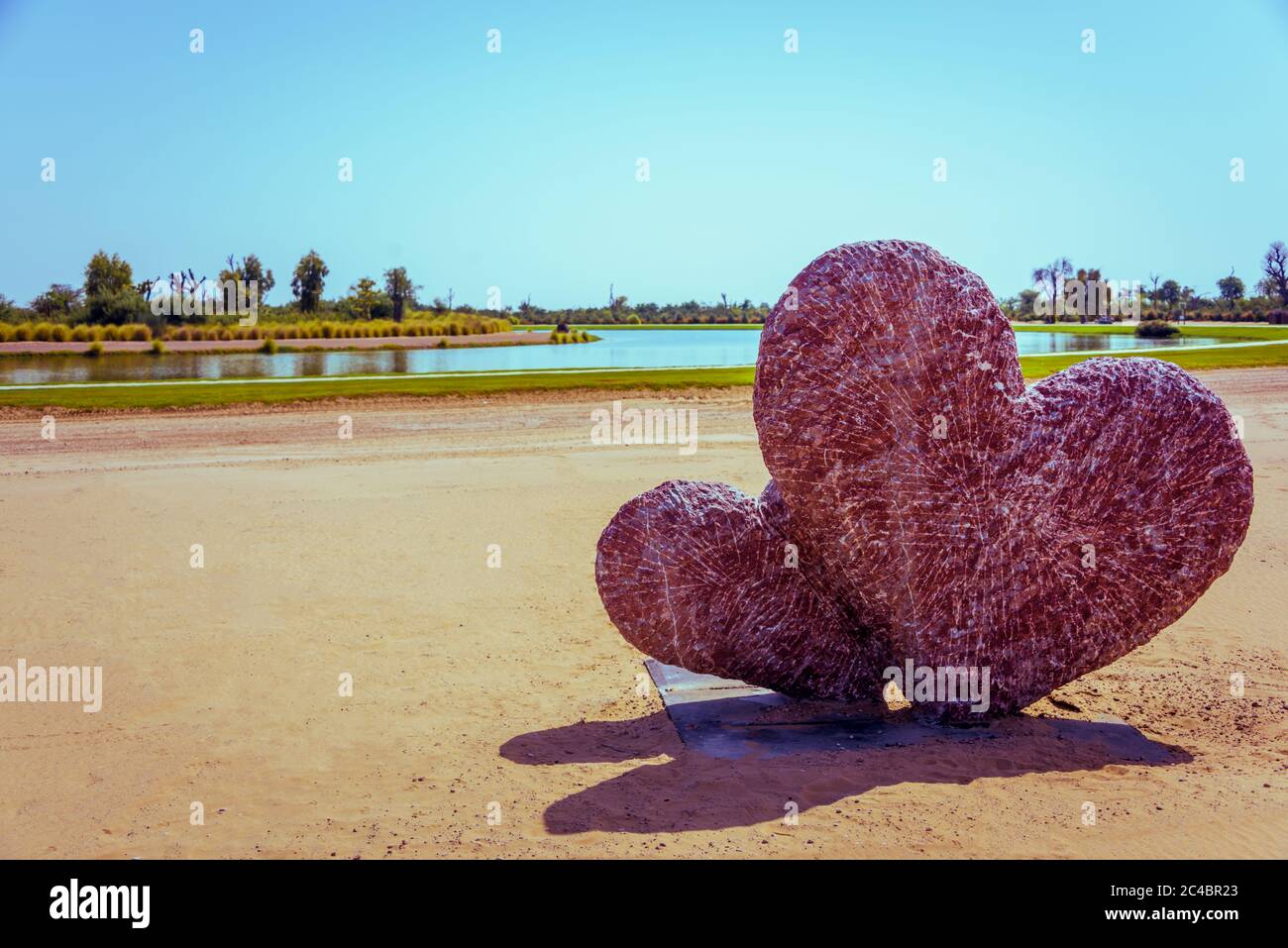 Love Lake, Al Qudra Vereinigte Arabische Emirate Desktop Stockfoto