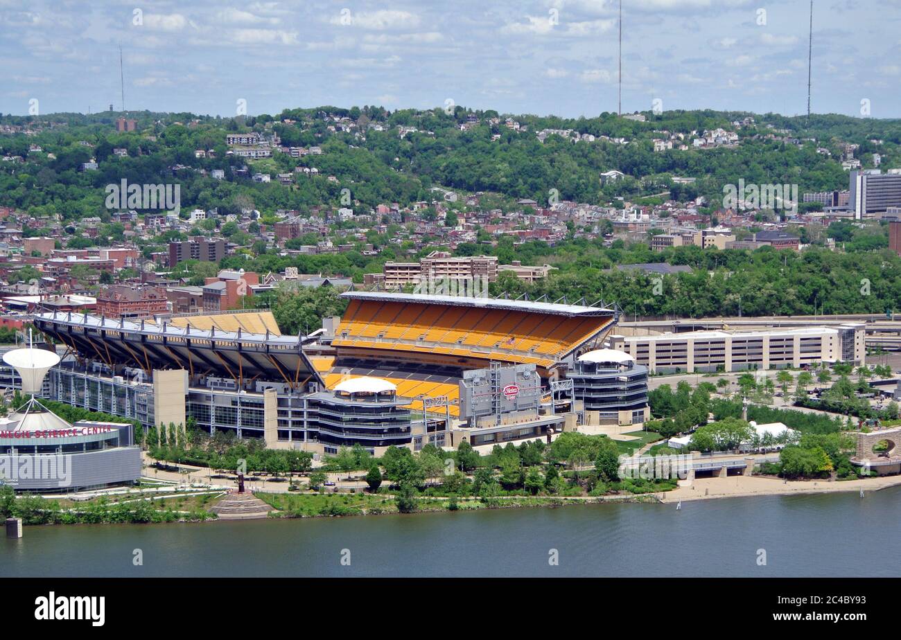 PCP Baseball Park auf allegheny River in Pittsburgh pennsylvania während covid 19 Lockdown Stockfoto