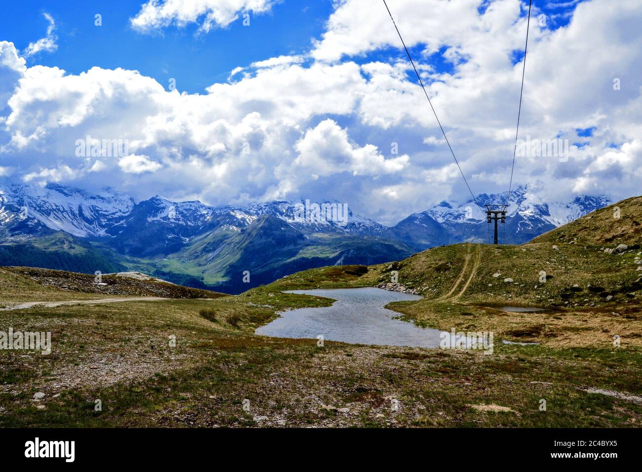 Valle Spluga - Italien Stockfoto