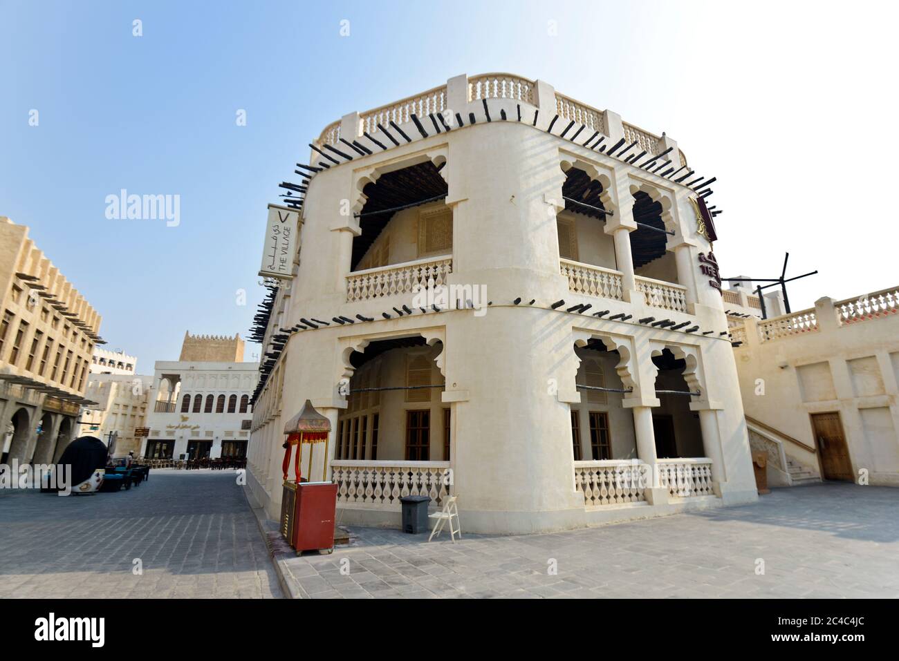 Leere Straßen in Souq Waqif, Doha, Katar Stockfoto