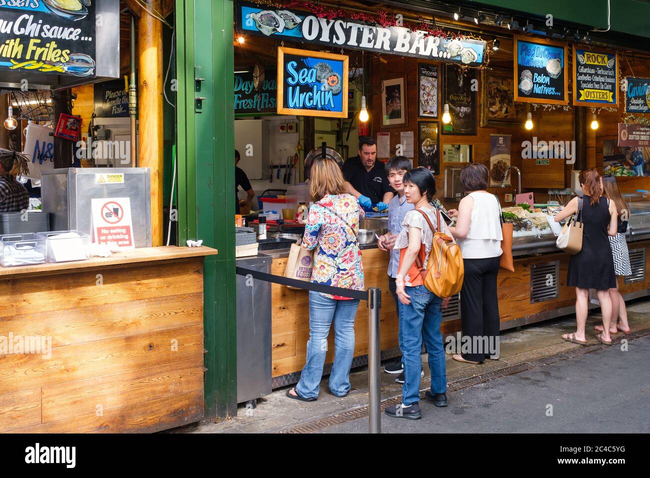 Der berühmte Borough Market in London Stockfoto