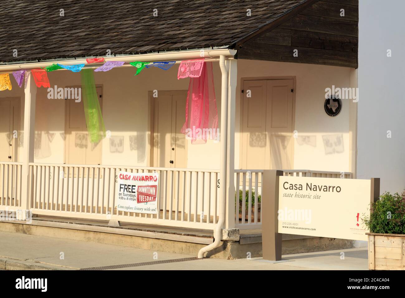 Casa Navarro State Historic Site, San Antonio, Texas, USA Stockfoto