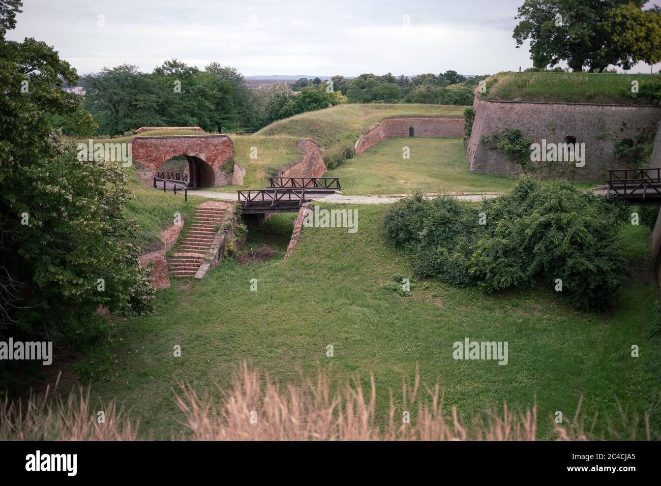 Serbien - Festung Petrovaradin bei Novi Sad Stockfoto