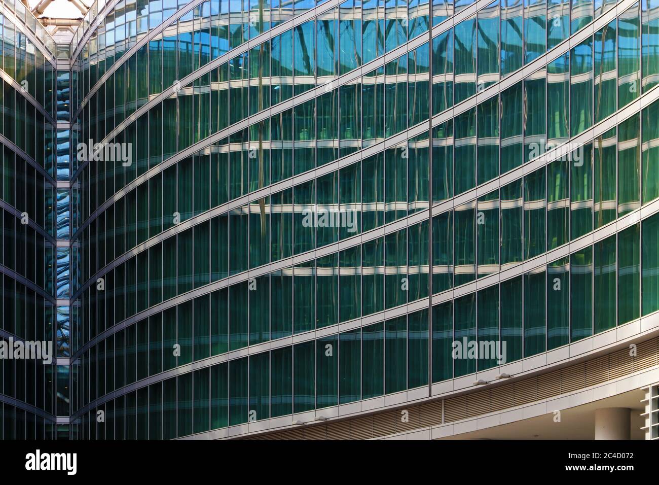 Detail der zeitgenössischen Architektur in Mailand, Italien Stockfoto