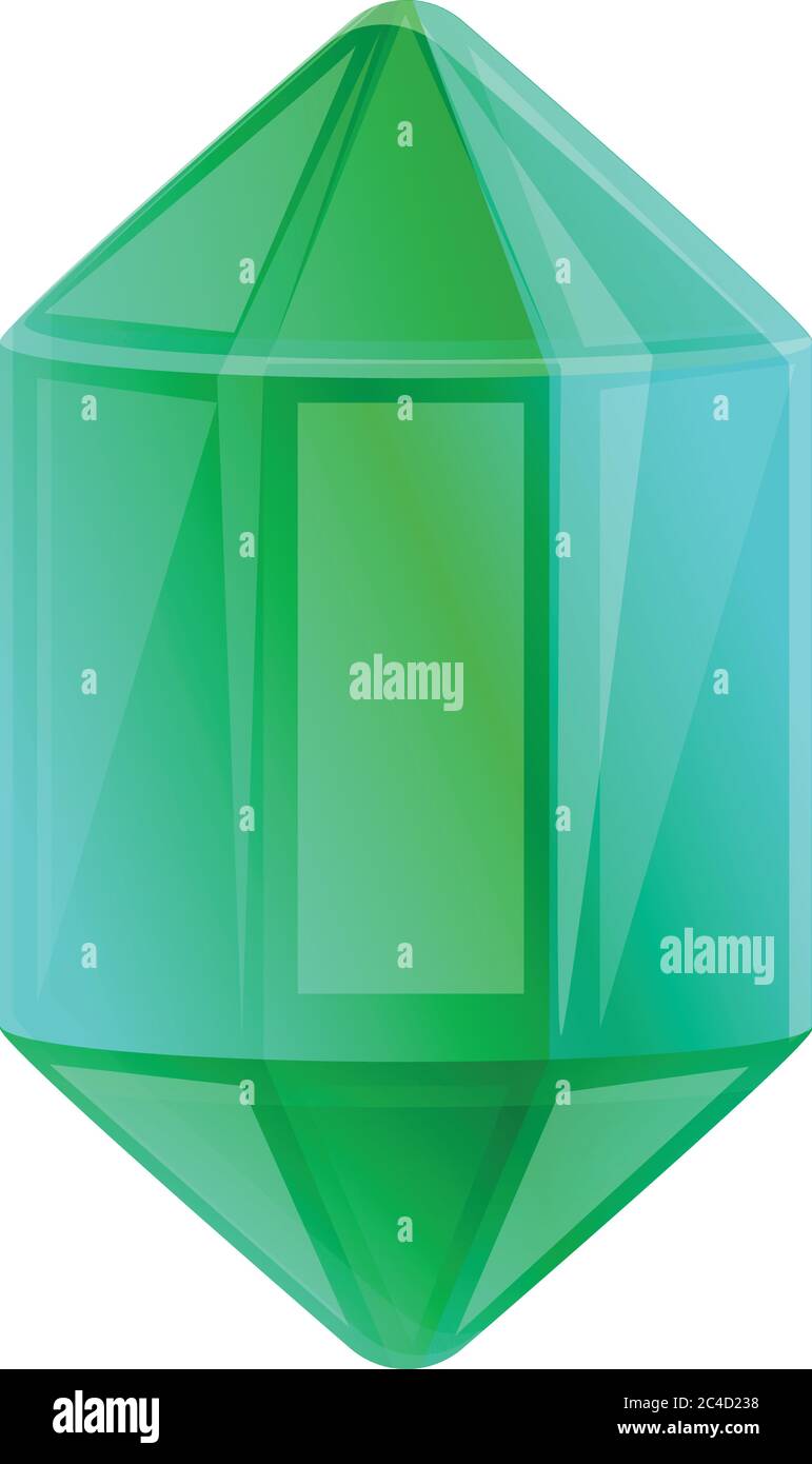 Glänzende Edelstein-Ikone. Cartoon von glänzenden Edelstein Vektor-Symbol für Web-Design isoliert auf weißem Hintergrund Stock Vektor