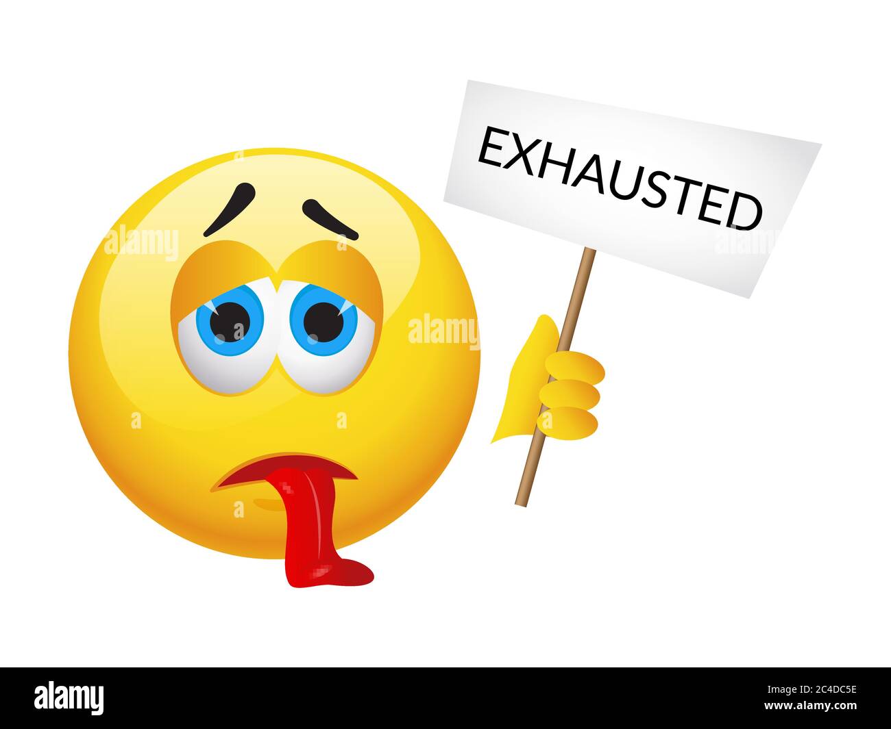Gelbe Emoticons und Emojis. Vektorgrafik in realistischer Nahaufnahme Stock Vektor