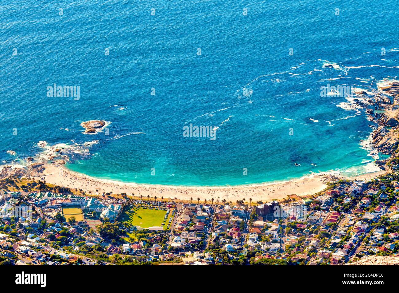 Strand von Camps Bay, Kapstadt, Südafrika Stockfoto