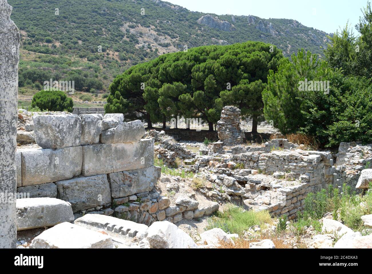 Alte Ruinen in Ephesus, Türkei Stockfoto