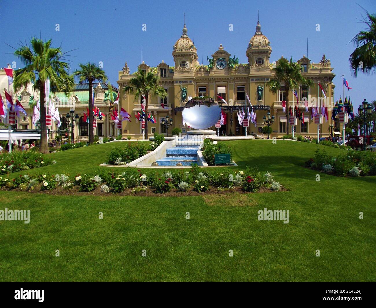 Schöne Aussicht auf Monte Carlo Casino in Monaco in der Tageslicht Stockfoto