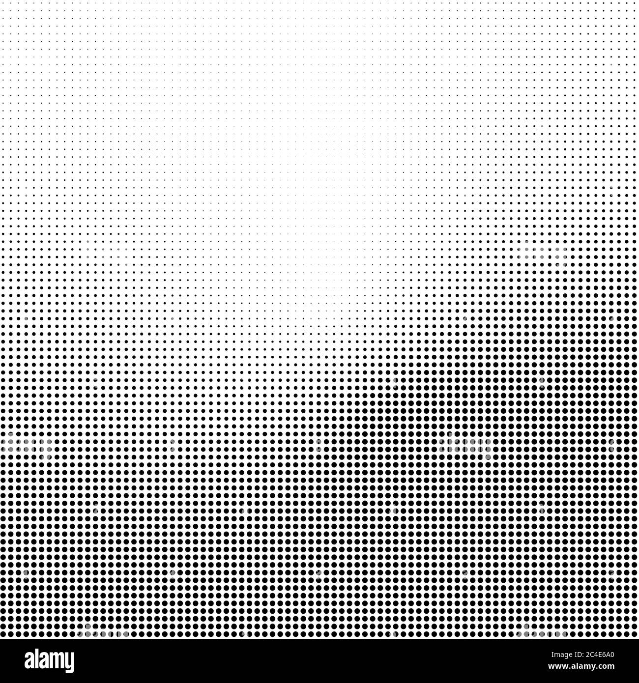 Abstrakter Halbtonhintergrund in Schwarz-Weiß. Gepunktetes Vektormuster. Stock Vektor