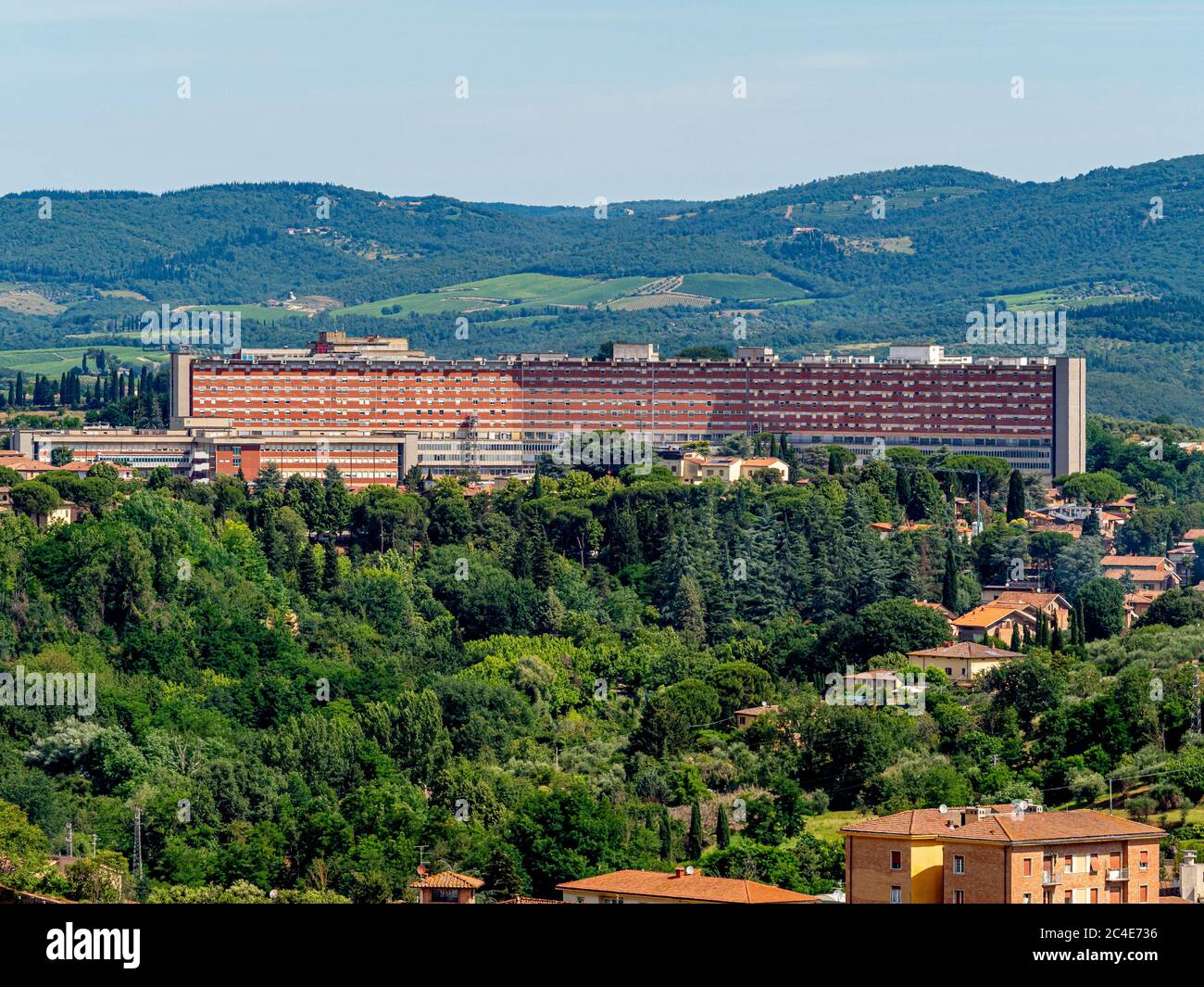 Siena Krankenhaus Gebäude außen. Siena. Italien. Stockfoto