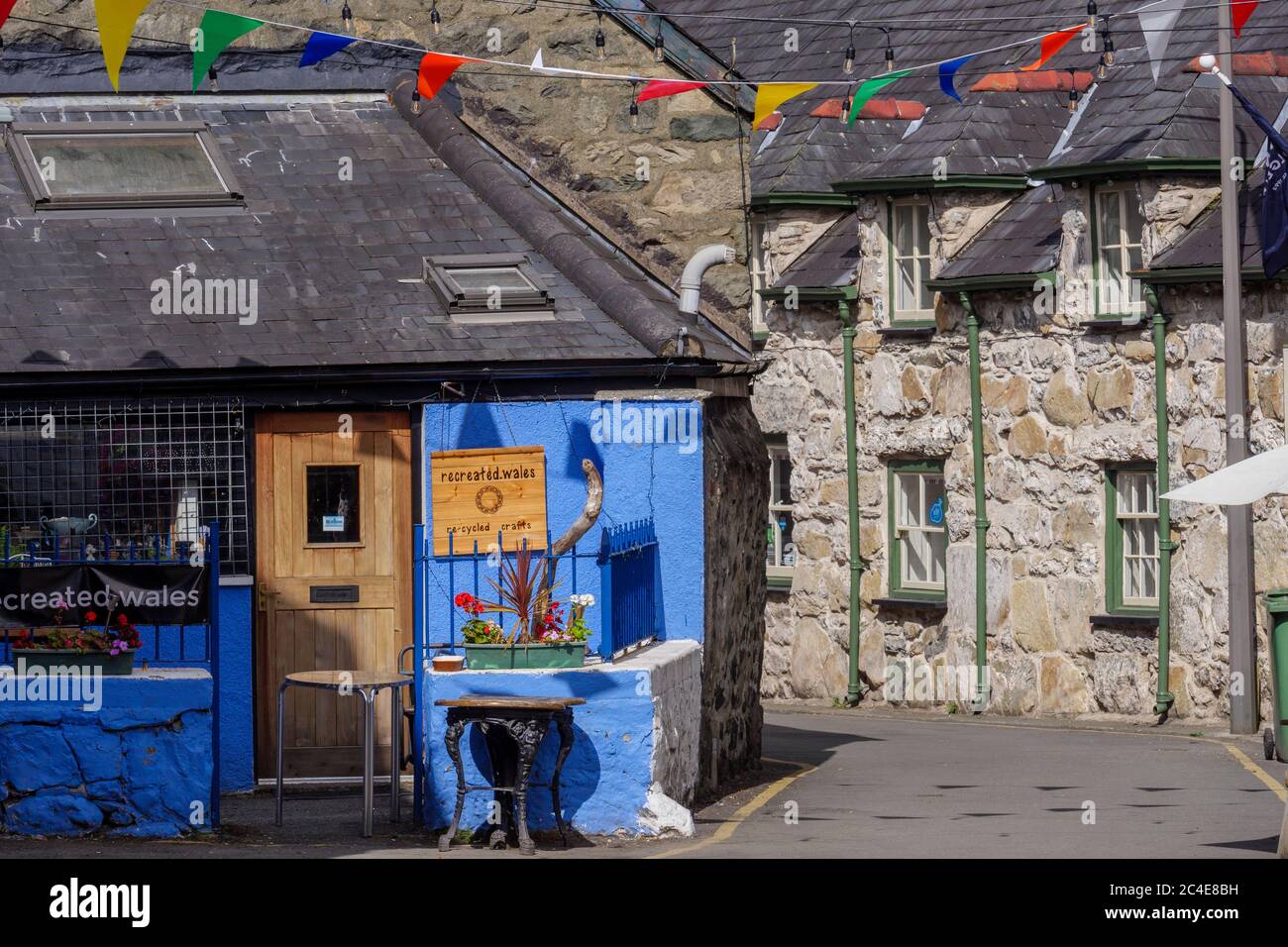 Mill Street Dolgellau Wales Gwynedd Stockfoto