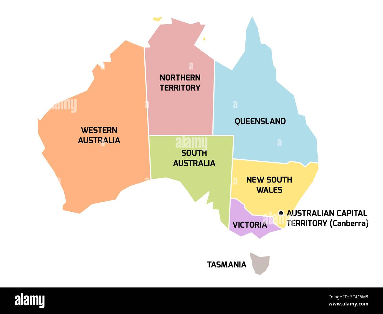 Australien Karte Stdte