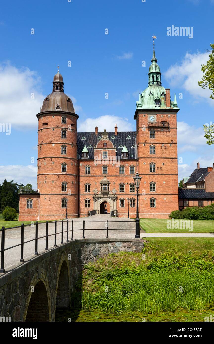 Vallo Slot Renaissance Castle, Vallo, Zealand, Dänemark, Europa Stockfoto